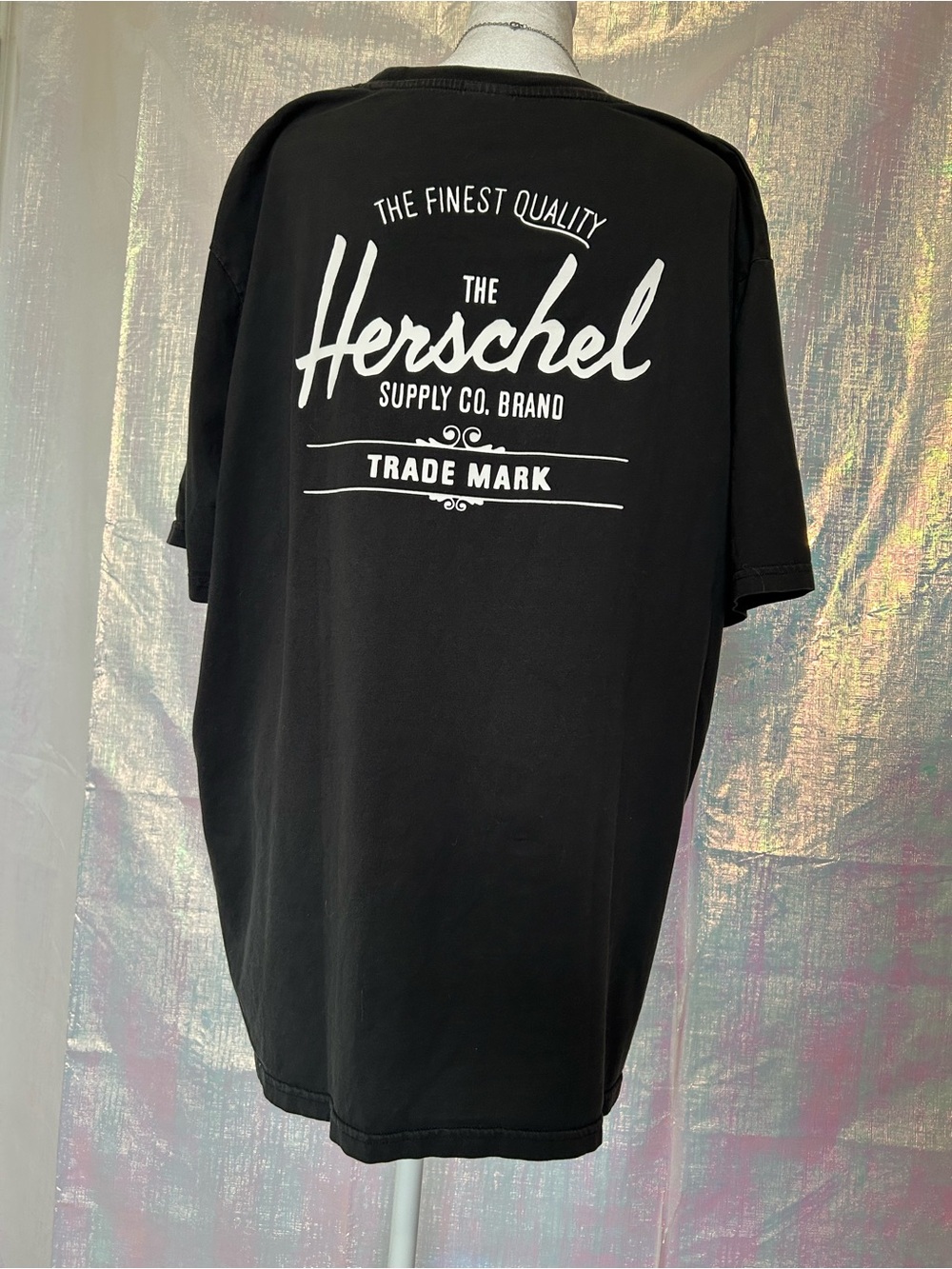 Herschel Supply Company Black Logo Short Sleeve Tee. Size 2XL.
